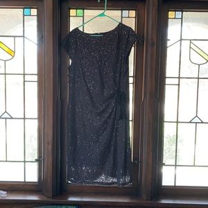 Thick lined sequins dress
